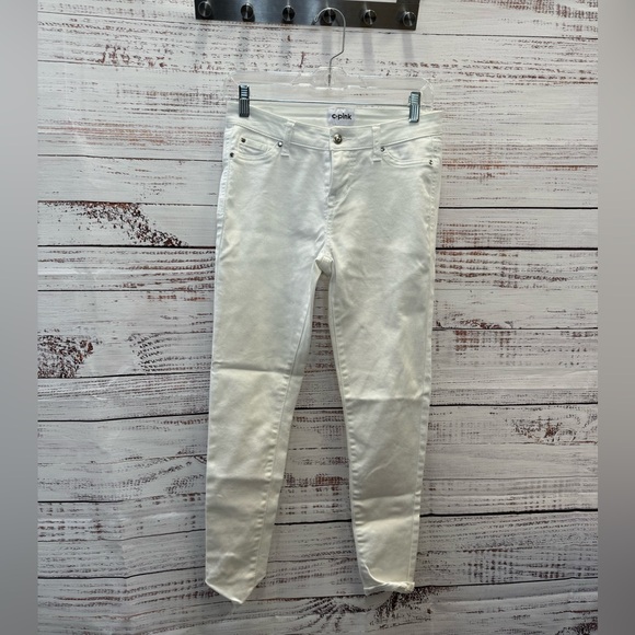 C pink white Jeans Size 26 - Picture 1 of 2